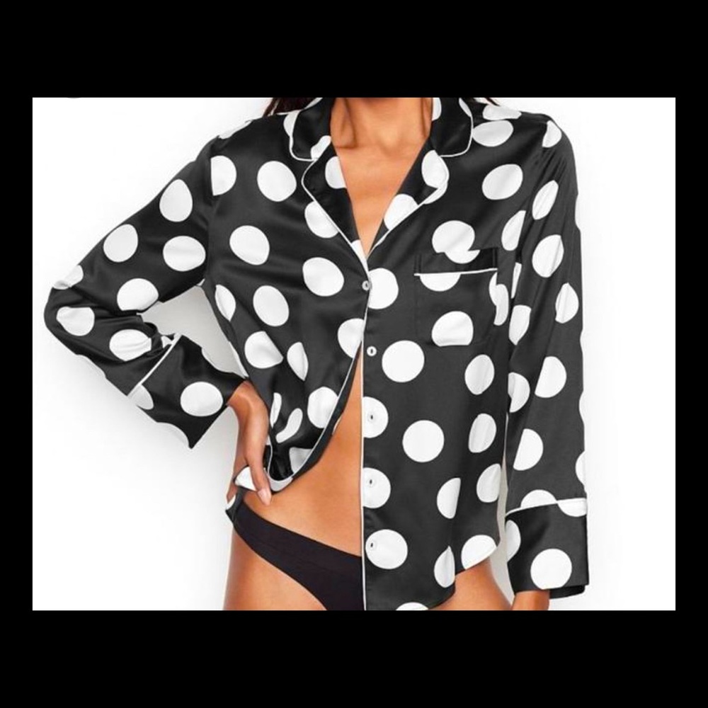 Victoria Secret silk Polka Dot Pajamas
